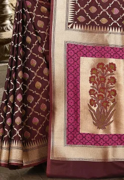 Banarasi Saree in Wine