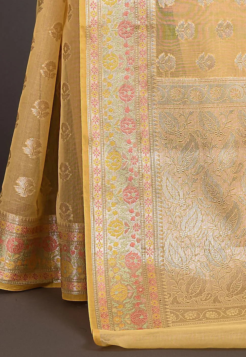 Banarasi Saree in Yellow