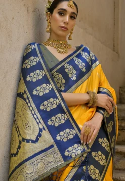 Banarasi Saree in Yellow