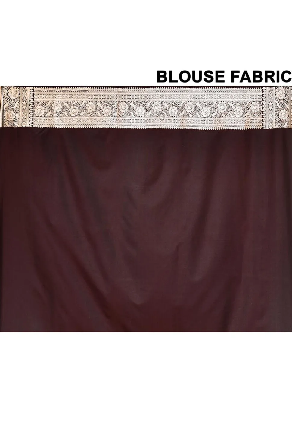 Banarasi Satin Silk Saree in Dark Brown