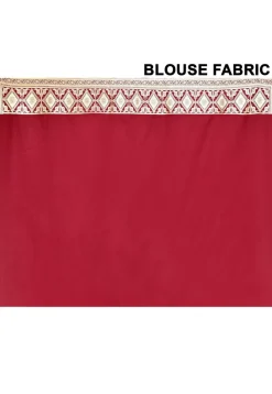 Banarasi Satin Silk Saree in Maroon