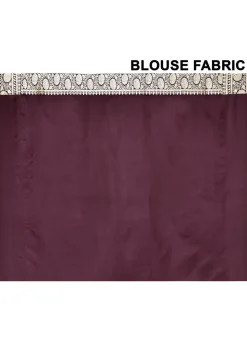 Banarasi Satin Silk Saree in Wine