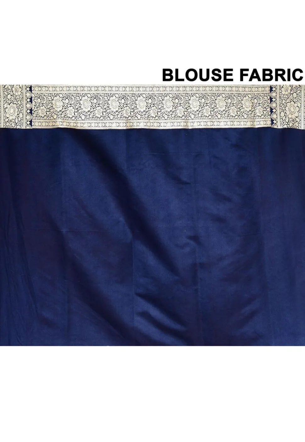 Banarasi Satin Silk Saree in Navy Blue