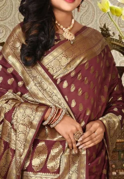 Banarasi Silk Saree in Beige