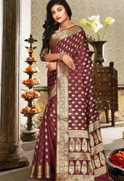 Banarasi Silk Saree in Beige