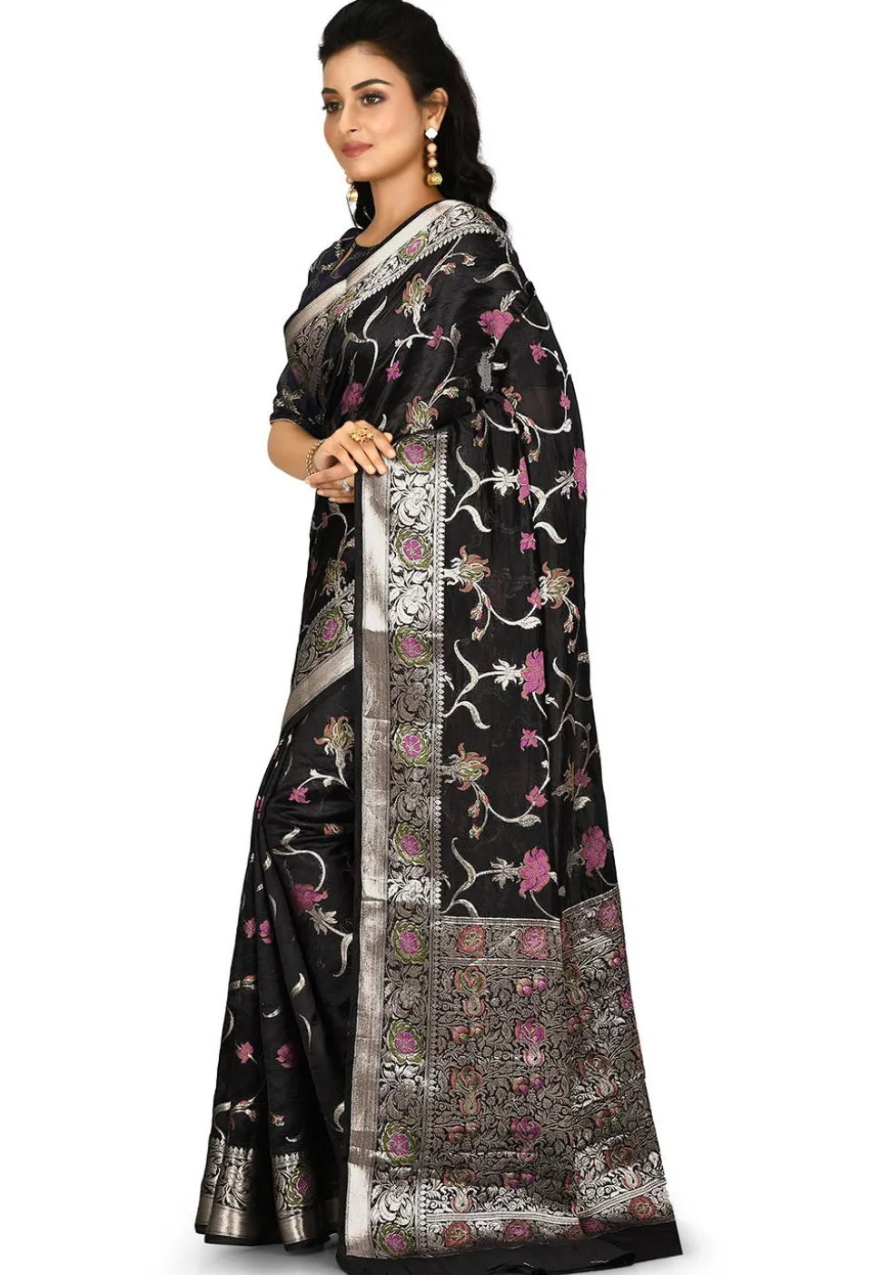 Banarasi Silk Saree in Black