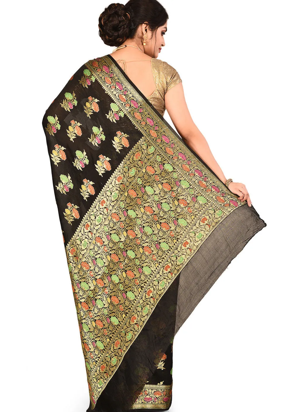 Banarasi Silk Saree in Black