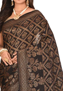 Banarasi Silk Saree in Black