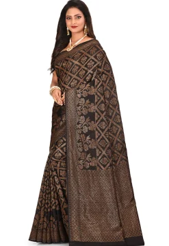 Banarasi Silk Saree in Black