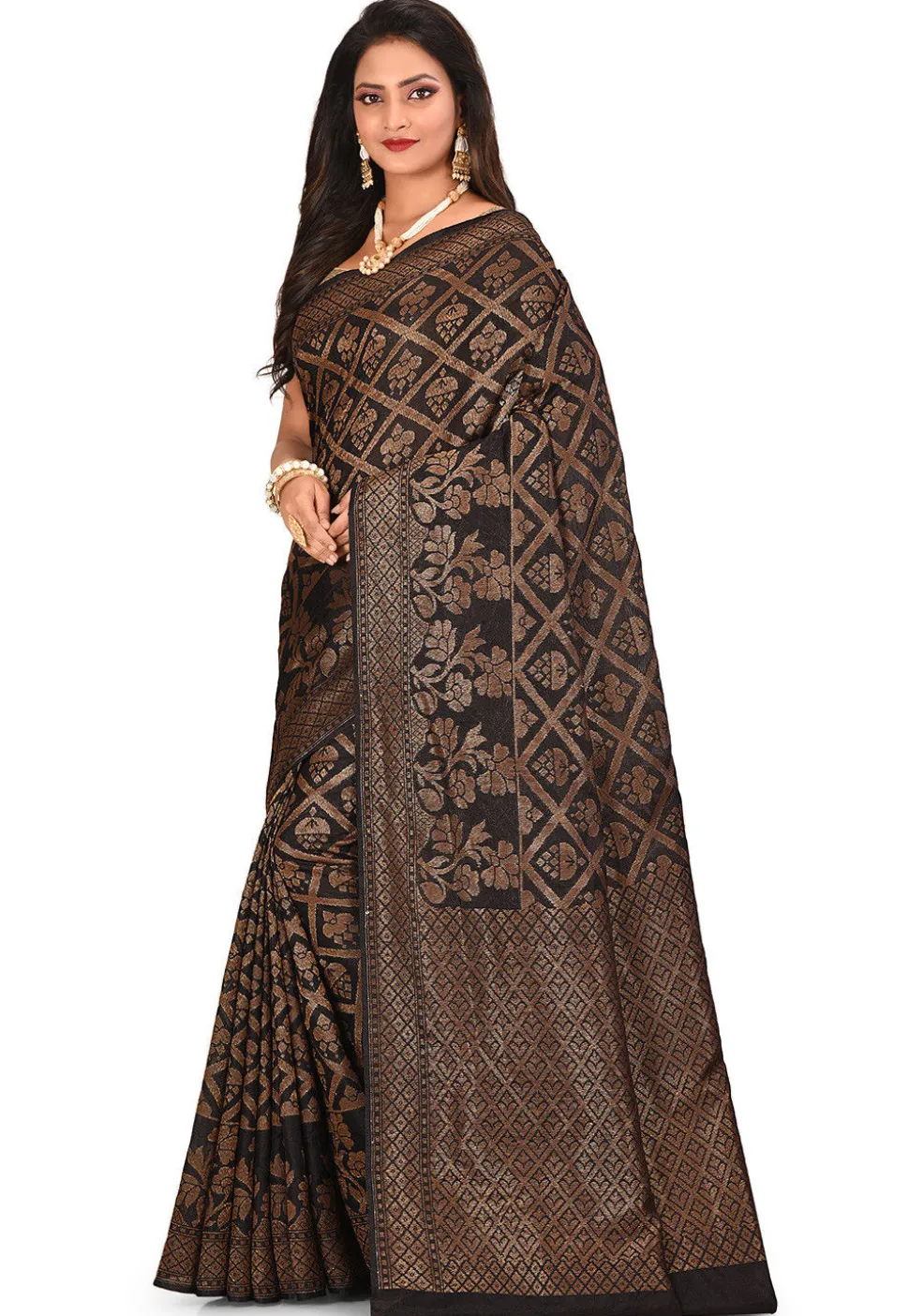 Banarasi Silk Saree in Black
