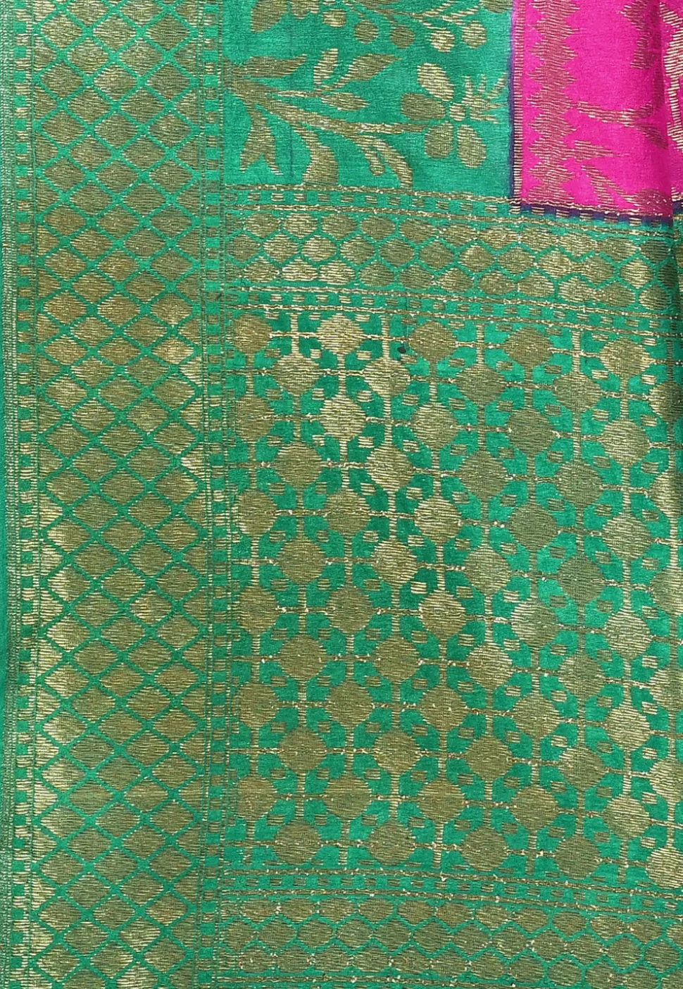 Banarasi Silk Saree in Fuchsia