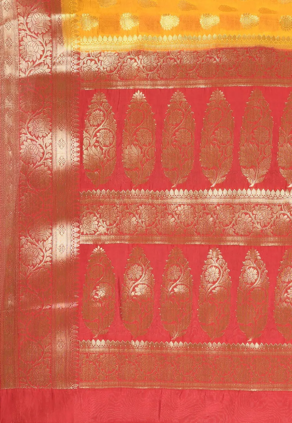 Banarasi Silk Saree in Mustard