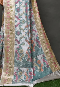 Banarasi Silk Saree in Off White
