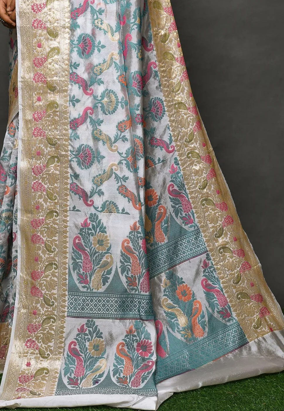 Banarasi Silk Saree in Off White