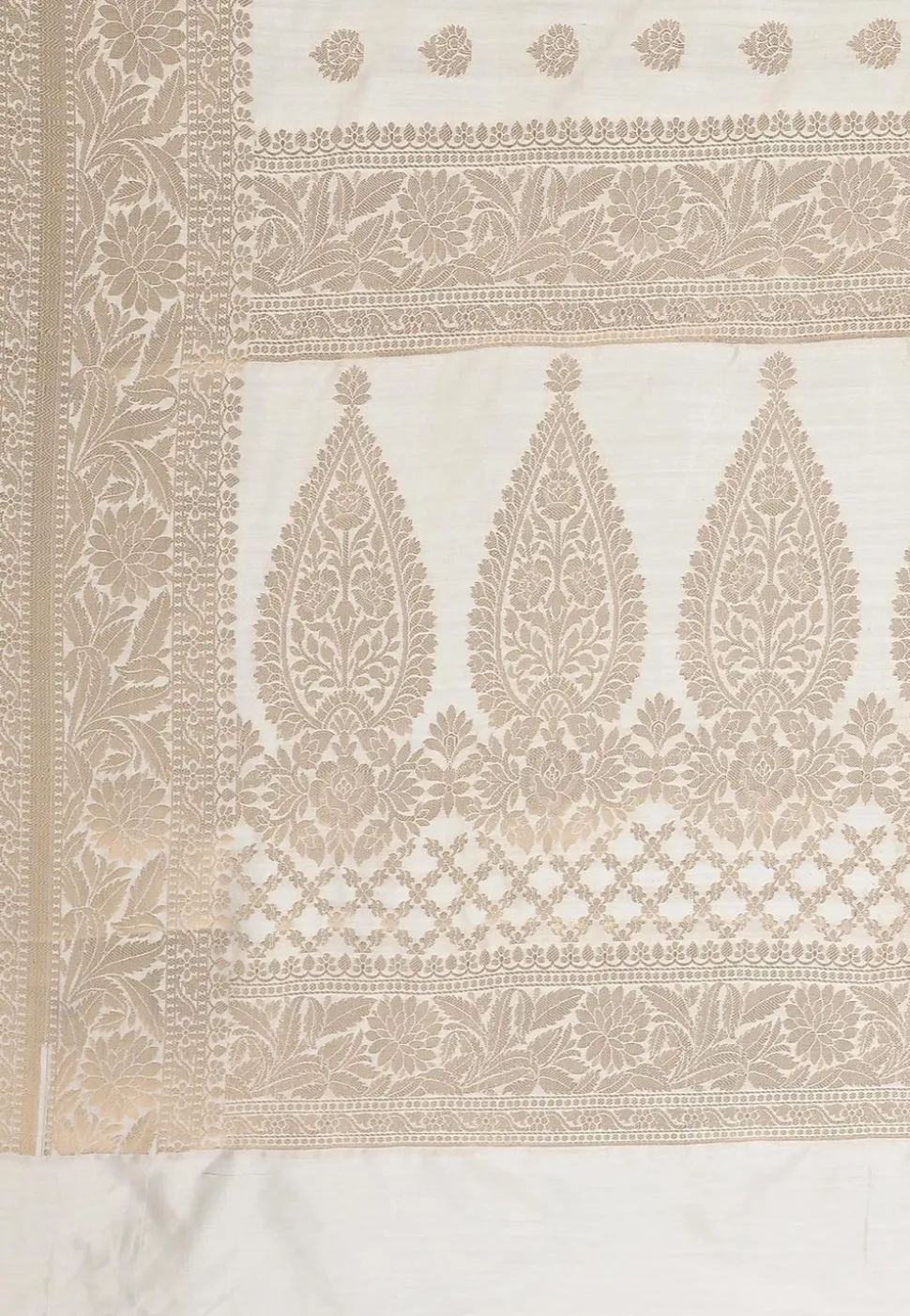 Banarasi Silk Saree in Off White
