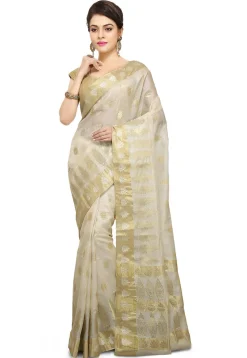 Banarasi Silk Saree in Off White