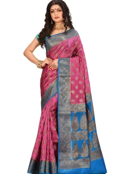 Banarasi Silk Saree in Pink