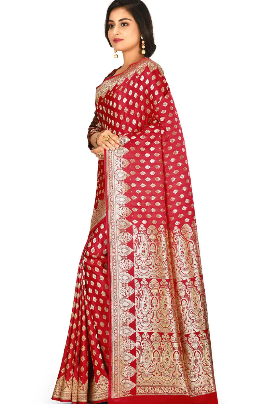 Banarasi Silk Saree in Red