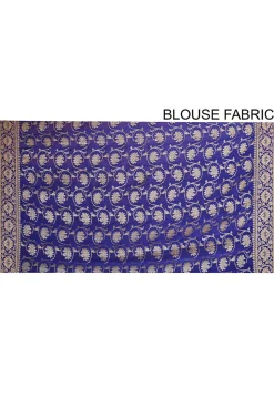 Banarasi Silk Saree in Royaal Blue