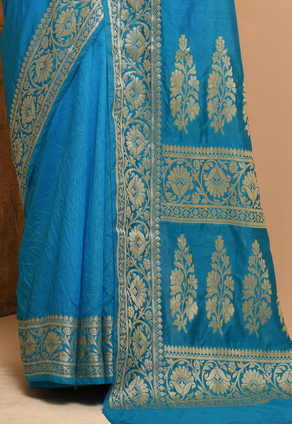 Banarasi Silk Saree in Sky Blue