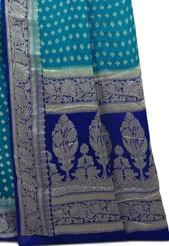 Banarasi Silk Saree in Sky Blue