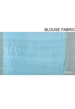 Banarasi Silk Saree in Sky Blue