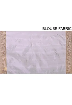 Banarasi Silk Saree in White