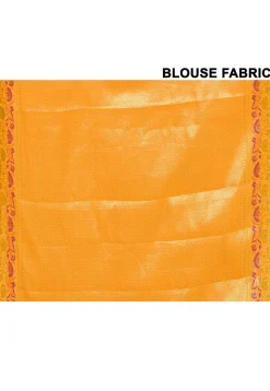Banarasi Silk Saree in Yellow