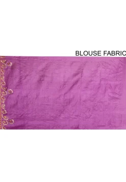 Banarasi Tussar Silk Saree in Light Purple