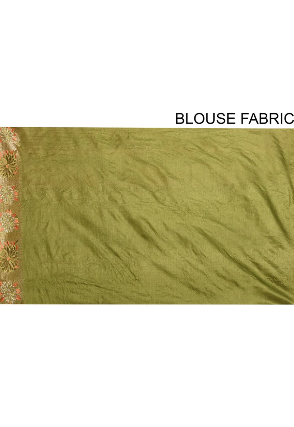 Banarasi Tussar Silk Saree in Olive Green