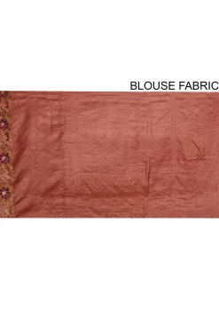 Banarasi Tussar Silk Saree in Old Rose
