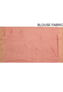 Banarasi Tussar Silk Saree in Coral Pink