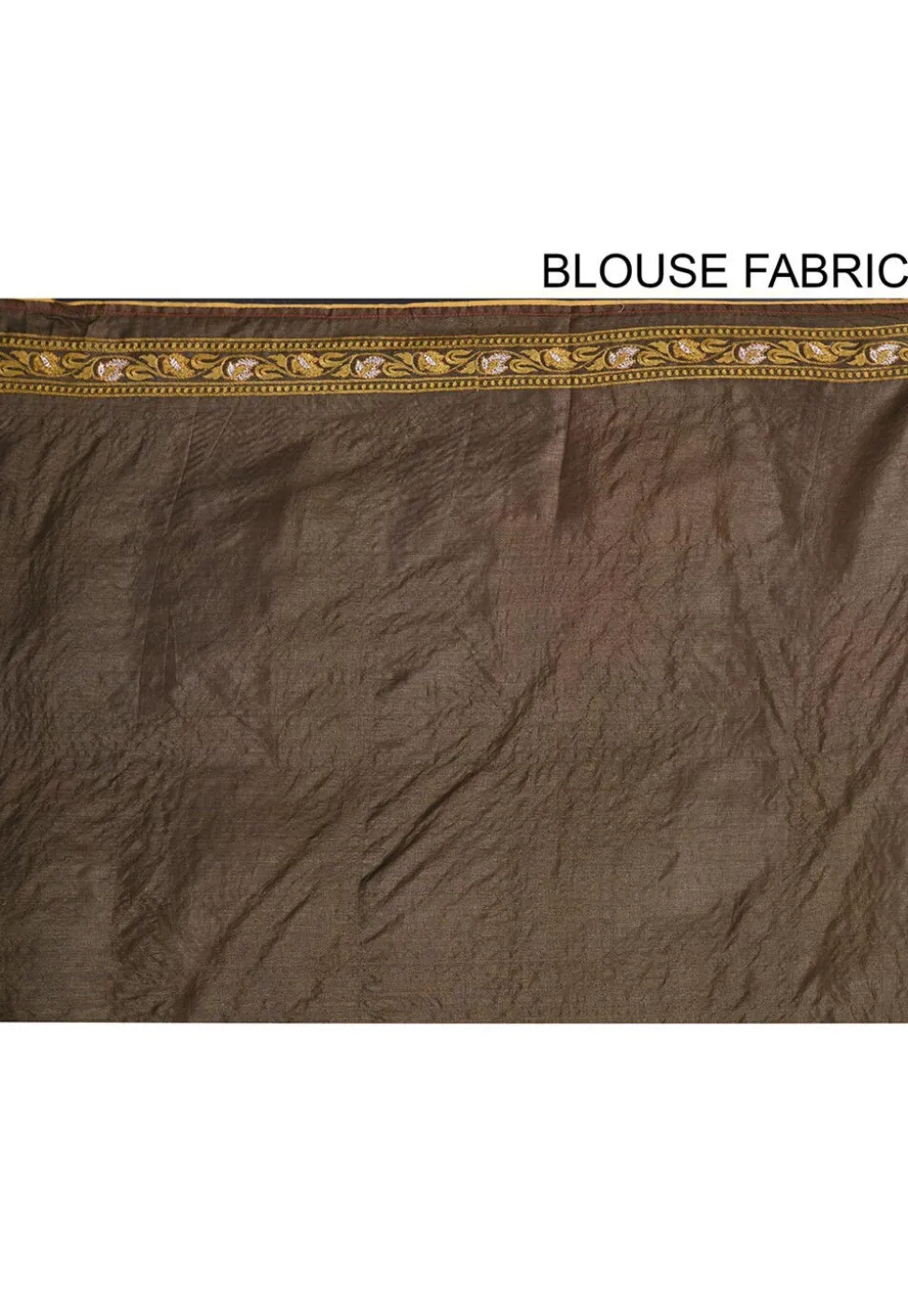 Banarasi Tussar Silk Saree in Dark Brown