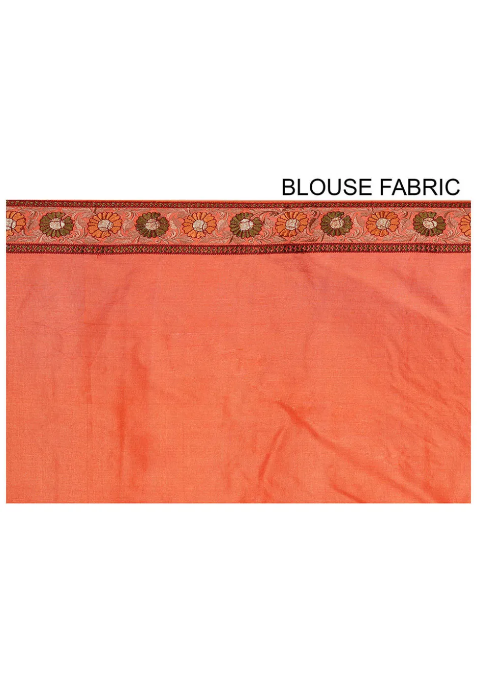 Banarasi Tussar Silk Saree in Orange