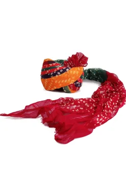 Bandhej Printed Cotton Unisex Turban in Multicolor