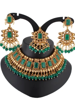 Beaded Choker Necklace Set
