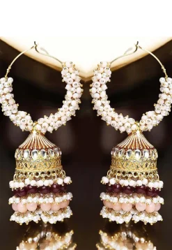 Beaded Jhumka Style Earrings