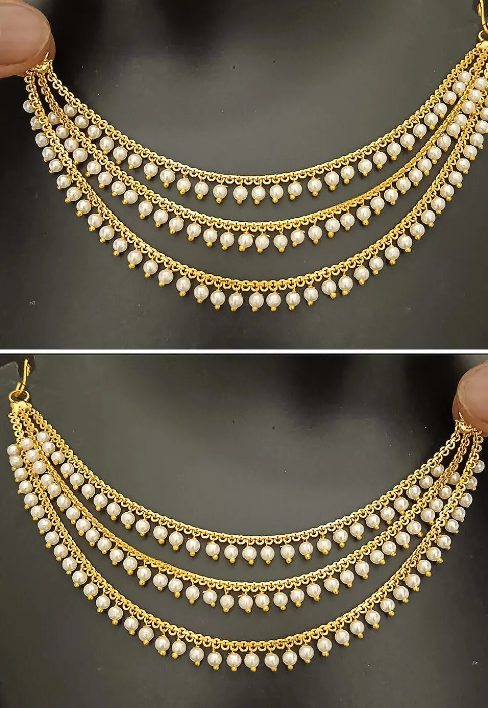 Beaded Layered Ear Chain