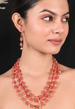 Beaded Layered Necklace Set