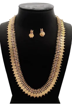 Beaded Temple Long Necklace Set