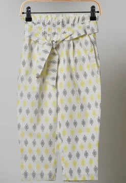 Block Printed Cotton Co Ord Set in White