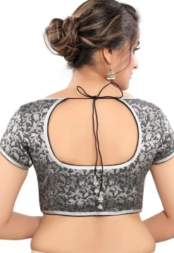 Brocade Blouse in Black