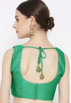 Brocade Blouse in Green