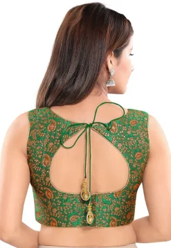Brocade Blouse in Green