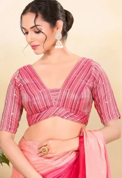 Brocade Blouse in Pink