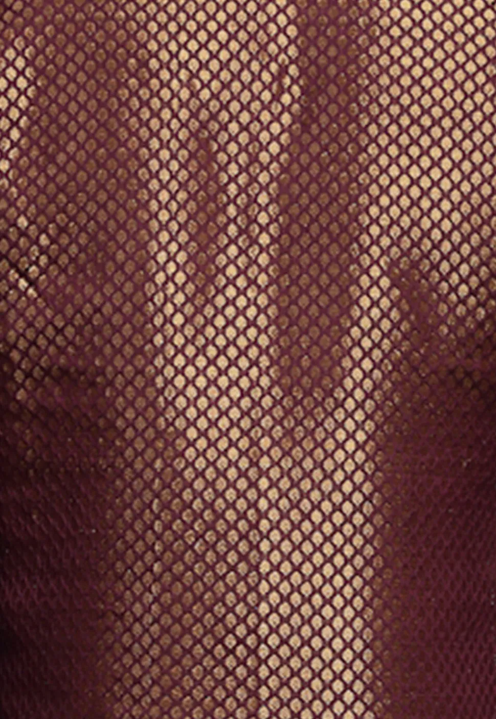 Brocade Nehru Jacket in Wine