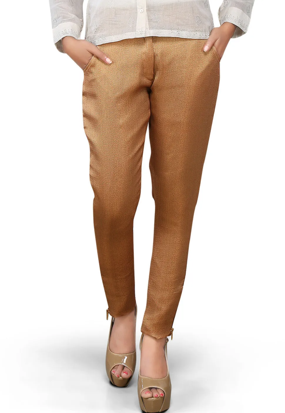 Brocade Pant in Golden