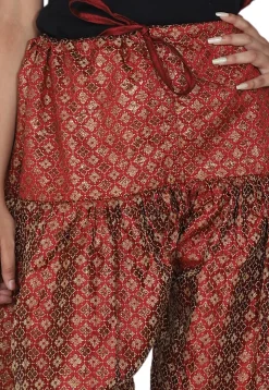 Brocade Salwar in Maroon