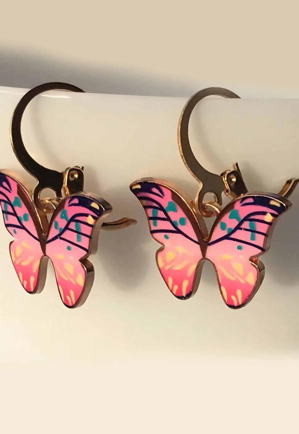 Butterfly Style Painted Earring