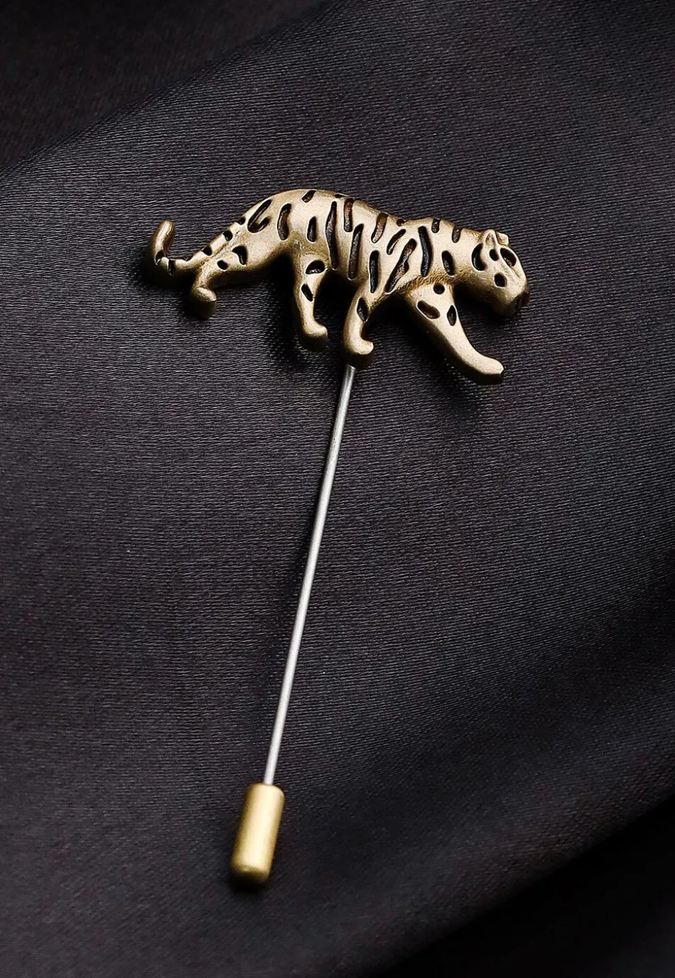 Calm Chetaah Metallic Lapel Pin